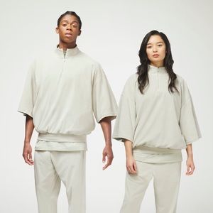 ADIDAS BASKETBALL VELOUR 1/2-ZIP SWEATSHIRT Size 3XL